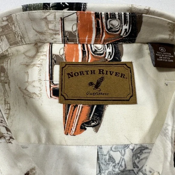 Men’s North River Outfitters Vintage Pickup Trucks And Tractors Shirt (Size XL) - Picture 6 of 8